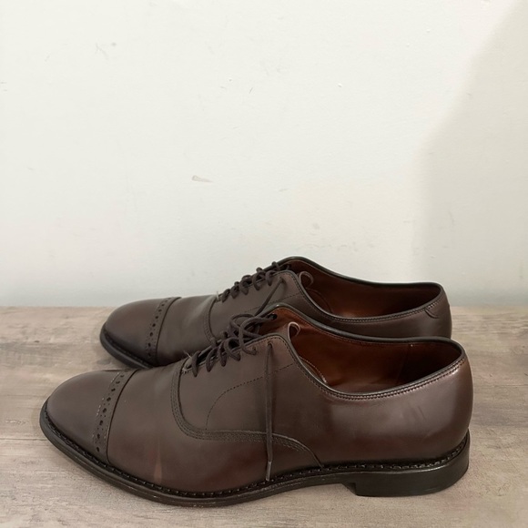 Allen Edmonds Fifth Avenue Shoes Men's 11B Brown Cap-Toe Oxford Leather 5745 - Picture 3 of 9